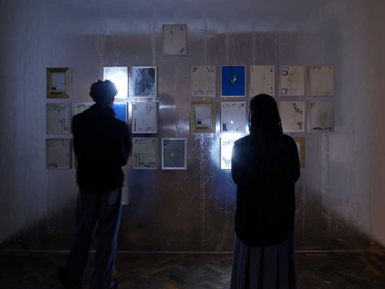 Installation view, William Pope.L: Hospital, South London Gallery, 21 November 2023 – 11 February 2024. Photo: Andy Stagg.