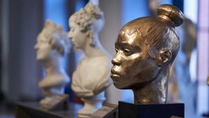 His sculptures, fusions of ordinary people, overturn tradition in their material and scale, challenging our preconceptions and prejudices about Black people in visual culture