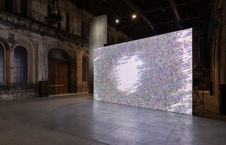 Perfect Behaviours. Life Redesigned by the Algorithm, installation view, Officine Grandi Riparazioni, Torino, 2023. Photo: Andrea Rossetti for OGR Torino.
