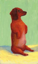 David Hockney, Dog Painting 41, 1995. © David Hockney. Photo: Richard Schmidt Collection / The David Hockney Foundation.