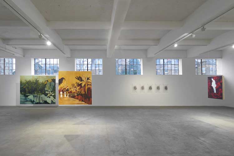 Ravelle Pillay, Idyll, 2023. Installation view, Chisenhale Gallery, London, 2023. Commissioned and produced by Chisenhale Gallery, London. Courtesy the artist. Photo: Andy Keate.