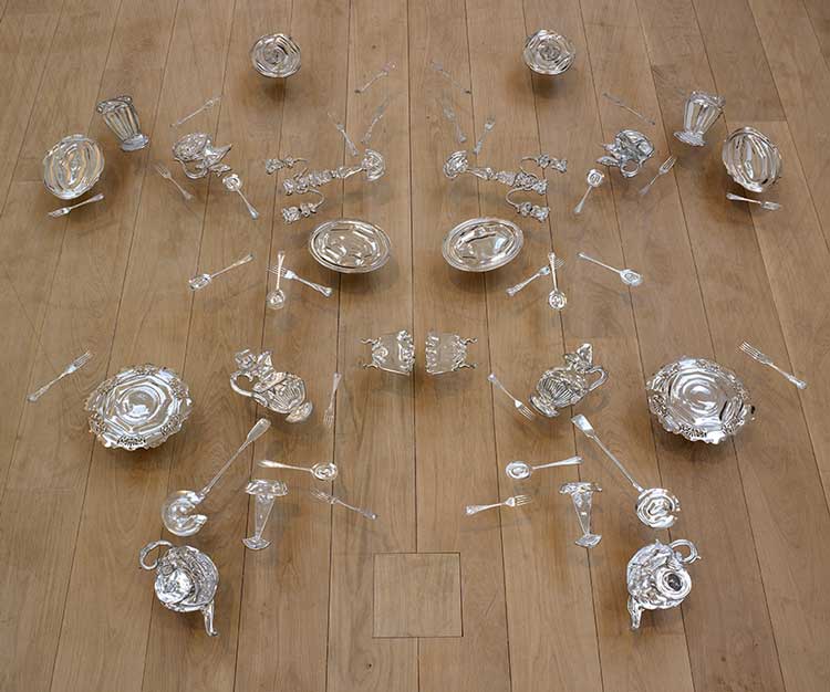 Cornelia Parker. Thirty Pieces of Silver (detail), 1988-89. Tate. © Cornelia Parker.