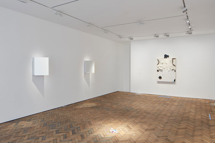 Pope.L, Notations, Holes and Humour, Modern Art Bury Street, exhibition view, 15 July - 28 August 2021. Courtesy: the artist, Modern Art, London and Mitchell-Innes & Nash, New York, USA. Photo: Tom Carter. 