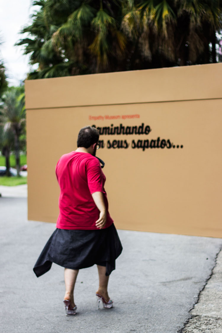 Clare Patey. A Mile in My Shoes, Sao Paulo. Photo: Filip Porto.