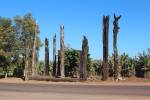 Collective monument created in 1999 by 800 survivors of the massacre of Eldorado dos Carajás (Pará, 17th April 1996) to mark the place where 19 members of the Landless movement died. Photo: the artist, 2014.