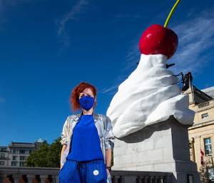 With her sculpture THE END finally installed in Trafalgar Square, after a delay due to Covid-19, and the first full monograph of her work now out, Phillipson talks about the pandemic, subversion, her multimedia practice and endings and beginnings