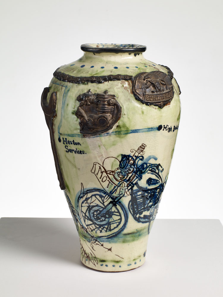 Grayson Perry. Biker Pot, 1992. Collection of the artist. © Grayson Perry, courtesy the artist and Victoria Miro.