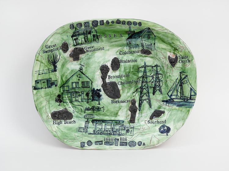 Grayson Perry. Map of Essex, 1990, Private collection. © Grayson Perry, courtesy the artist and Victoria Miro.