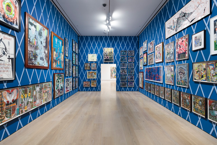 Lari Pittman: Declaration of Independence, installation view, Hammer Museum, Los Angeles, 29 September 2018 – 5 January 2020. Photo: Jeff McLane.