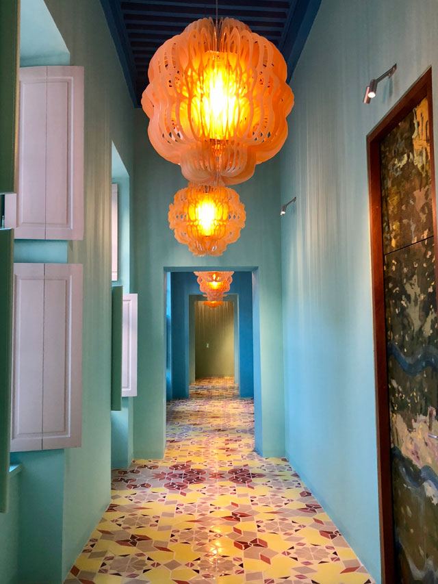 Jorge Pardo, hotel L’Arlatan, Arles, corridor. Photo: Pierre Collet.