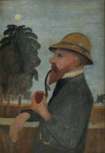 Paula Modersohn-Becker. Otto Modersohn with pipe, 1907. Kunsthalle Bremen - Der Kunstverein in Bremen. Photo: © Lars Lohrisch - Artothek.