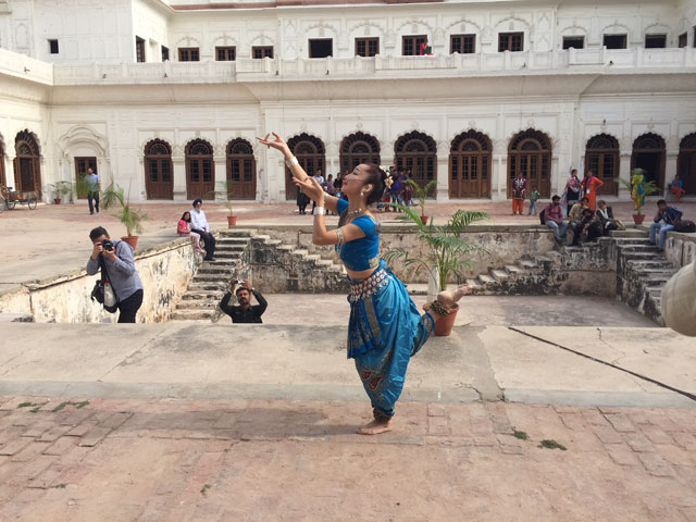 Japanese dancer Masako Ono of Odissi dance form. Photograph: Jill Spalding.