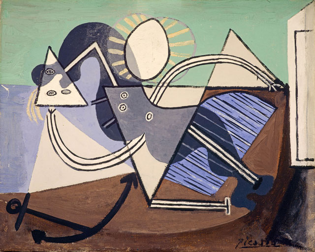 Pablo Picasso. Woman on the Beach (Nu sur la plage), 1932. Oil paint on canvas, 33 x 40 cm. The Penrose Collection. © Succession Picasso/DACS London, 2017.