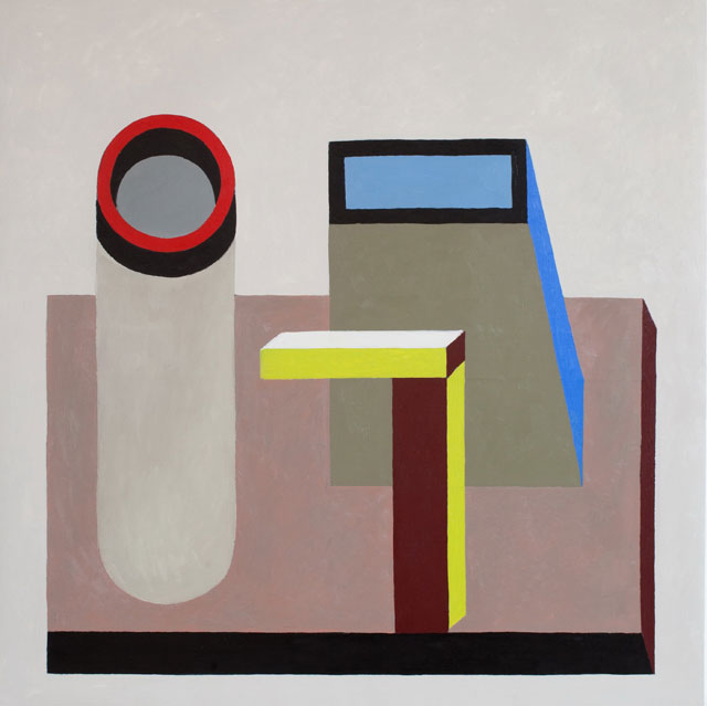Nathalie Du Pasquier. Almost Abstract, 2013. Oil on canvas. Courtesy of the artist and the Institute of Contemporary Art at the University of Pennsylvania.