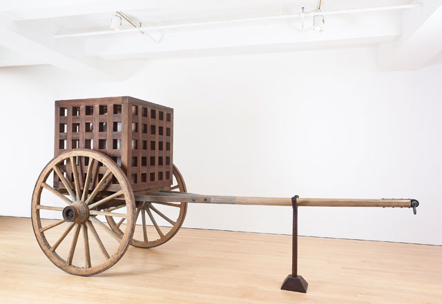 Martin Puryear. The Load, 2012. Wood, steel, glass, 231.1 x 470 x 188 cm (91 x 185 x 74 in). Glenstone Museum, Potomac, MD. Photograph: Christian David Erroi. © Martin Puryear, courtesy Matthew Marks Gallery.