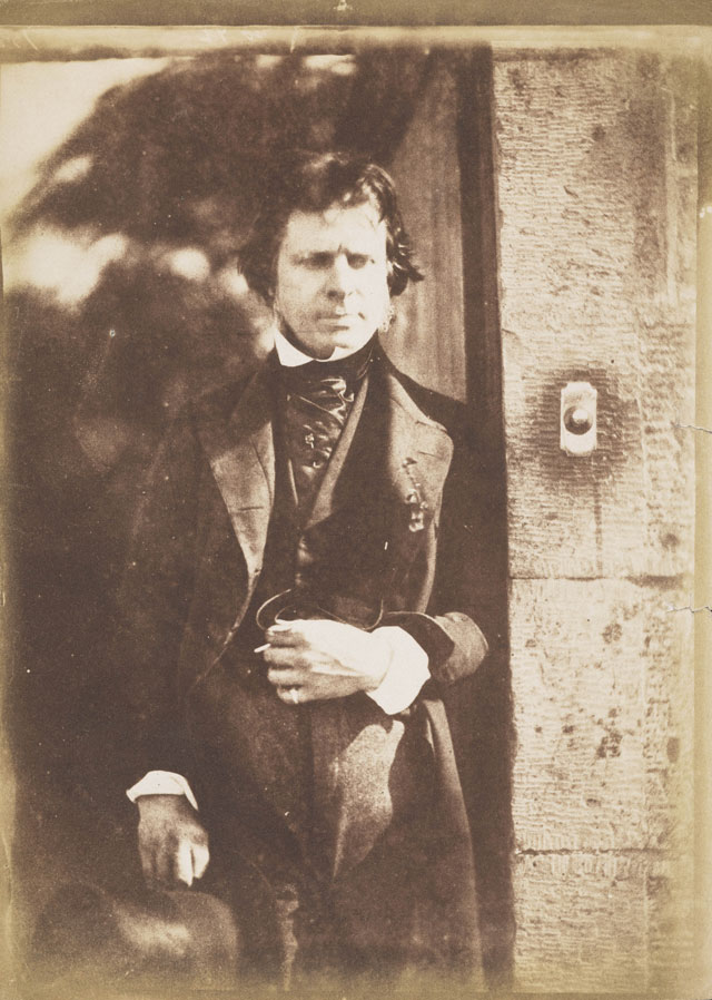 David Octavius Hill and Robert Adamson. David Octavius Hill, 1802–1870. Artist and pioneer photographer, 1843–1847. Calotype print, 21.30 x 15.30 cm. Scottish National Portrait Gallery.