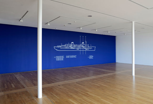 Simon Patterson. Safari: an exhibition as expedition. Installation view. Photograph: Nigel Green. Courtesy De La Warr Pavilion.