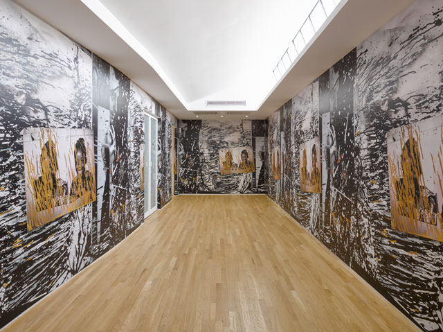 Joyce Pensato. Installation view of FORGETTABOUT IT. Lisson Gallery London, May 2017. Photograph: Jack Hems. © Joyce Pensato; Courtesy Lisson Gallery.