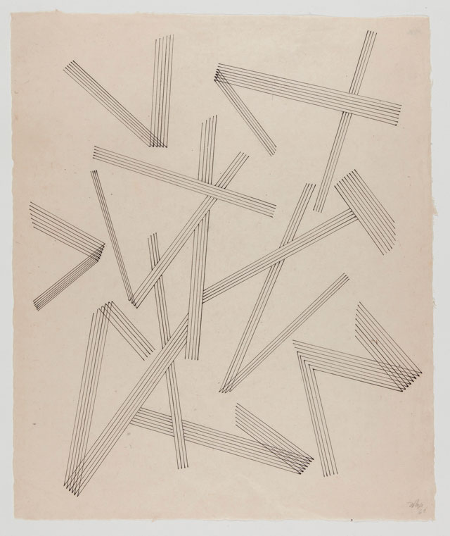 Lygia Pape. Desenho (Drawing), 1961. Ink on Japanese paper. Photograph: Paula Pape. © Projeto Lygia Pape.