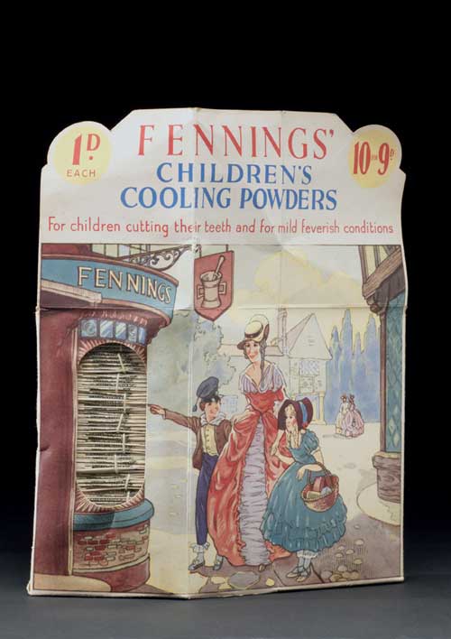 Box of Fennings' Children's Cooling Powders. 1940-1970. The Science Museum