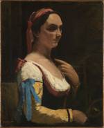 Jean-Baptiste-Camille Corot. Italian Woman, or Woman with Yellow Sleeve (L'Italienne), c1870. Oil on canvas, 73 x 59 cm. © The National Gallery, London.