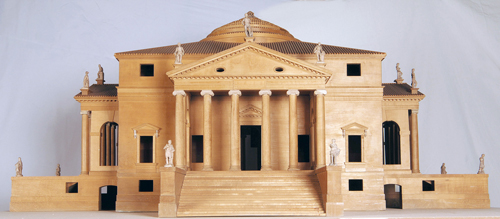 Model of the Villa Capra, known as the Villa Rotonda, 1970. Lime and beech wood with porcelain biscuit details, 65.5 x 140 x 140 cm. Centro Internazionale di Studi di Architettura Andrea Palladio, Vicenza. Photo Alberto Carolo