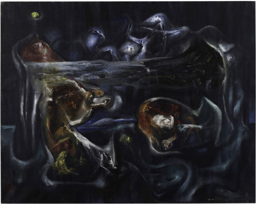 Roberto Matta. Crucifixion (Crucifixion), 1938. Oil on canvas, 28-1/2 x 35-3/4 in. Collection Pérez Art Museum Miami, gift of Jorge M. Pérez.