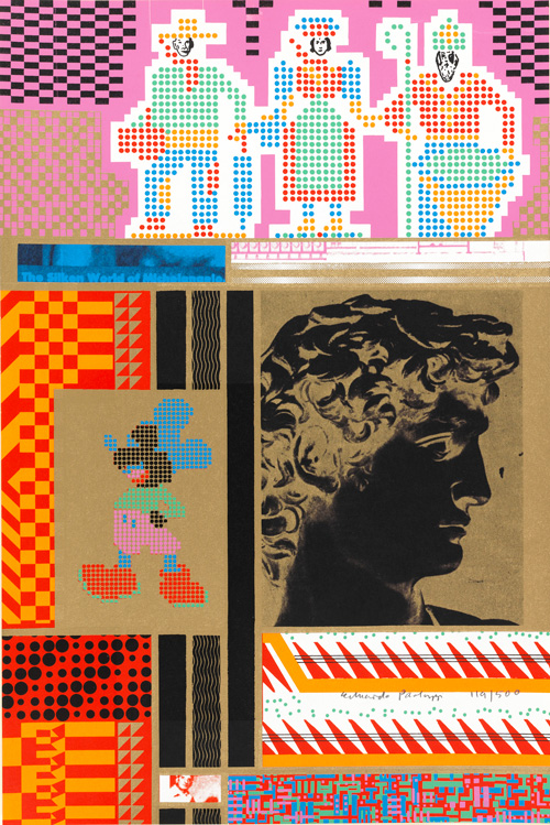 Eduardo Paolozzi. The Silken world of Michelangelo from Moonstrips Empire News Volume 1, Screenprint, 1967. © The Trustees of The Paolozzi Foundation.