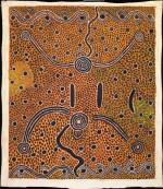 Dinny Nolan Tjampitjinpa. <em>Yawalyurru,</em> 1975. Synthetic polymer paint on canvas, 2,010 x 1714 mm. All works © the artists or their estates and licensed by Aboriginal Artists Agency, 2007