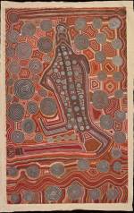 Uta Uta Tjangala. <em>Yumari,</em> 1981. Synthetic polymer paint on canvas, 2,268 x 3,672 mm. All works © the artists or their estates and licensed by Aboriginal Artists Agency, 2007