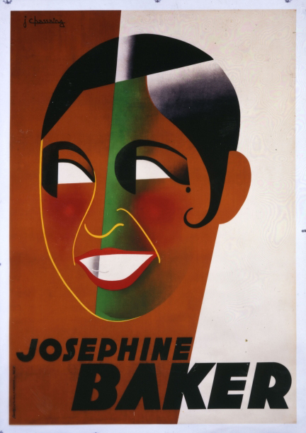 Poster depicting Josephine Baker, designed by Jean Chassaing, 1931. Courtesy the Rennert Collection, New York City