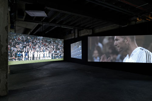 Douglas Gordon + Philippe Parreno. Zidane: a 21st Century Portrait, 2006. Courtesy of the artist.  Photograph: Aurélien Mole.