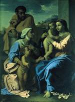 Nicolas Poussin (1594-1665). The Holy Family with SS Elisabeth and John the Baptist 1645-55. Oil on canvas, 174 x 134 cm
