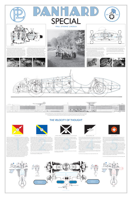 Paul Etienne Lincoln. <em>Panhard Special</em>, 1976–2006. Explicatory pigment print.