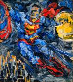 Philip Pearlstein. Superman, 1952. Oil on canvas, 102.9 x 91 cm (40.5 x 35 7/8). Collection Museum of Modern Art, New York; Gift of Betsy Wittenborn Miller and Robert Miller.