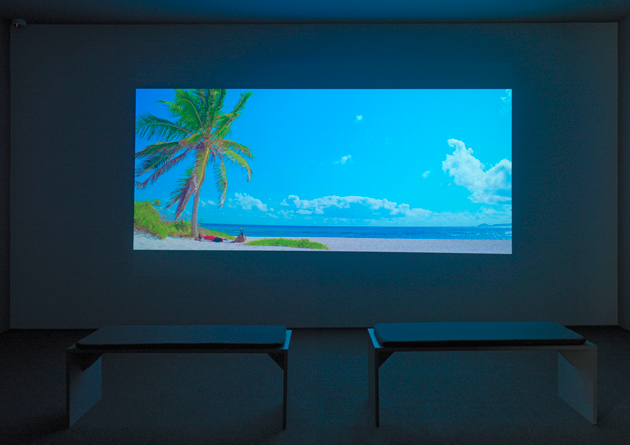 Installation view of Rodney Graham's Vexation Island, 1997. © Rodney Graham; Courtesy of Lisson Gallery. Photograph: Ken Allard.