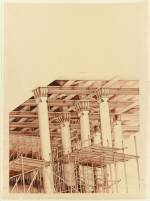 Deanna Petherbridge. Pink Warehouse (from Manchester Suite), 1982. Pen and ink on paper, 78 x 68 cm.