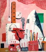 Philip Guston. The Studio, 1969. Oil on canvas, 121.9 x 106.7 cm. Private collection.