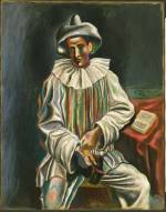 Pablo Picasso. Pierrot, Paris, 1918. Oil on canvas, 36 1/2 × 28 3/4 in (92.7 × 73 cm). The Museum of Modern Art, New York
Sam A. Lewisohn Bequest. Digital Image © The Museum of Modern Art/Licensed by SCALA / Art Resource, NY. © 2015 Estate of Pablo Picasso / Artists Rights Society (ARS), New York.