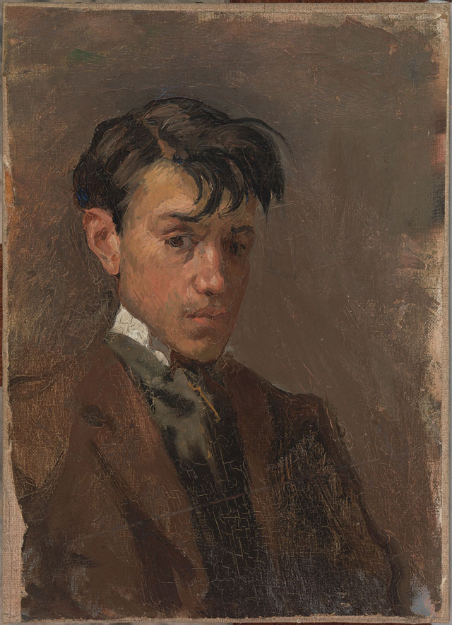 Pablo Picasso. Self-portrait, 1896. Museu Picasso, Barcelona. Copyright: Succession Picasso/DACS London, 2016.