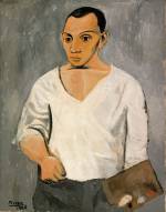 Pablo Picasso. Self-Portrait with Palette, 1906. Philadelphia Museum of Art: A. E. Gallatin Collection, 1950. Copyright: Succession Picasso/DACS, London 2016; Photograph and Digital Image Philadelphia Museum of Art © Estate of Pablo Picasso/Artists Rights Society (ARS) New York.