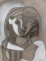 Pablo Picasso. <em>Woman, Front and Profile</em>, 1926. Pen and ink with charcoal and gouache, 62 x 47 cm. Graphische Sammlung, Staatsgalerie Stuttgart. © Succession Picasso/DACS 2007