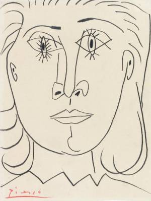 Pablo Picasso. <em>Portrait de Dora Maar</em>, 1941. Pencil, 31.2 x 23.8 cm. Graphische Sammlung, Staatsgalerie Stuttgart. © Succession Picasso/DACS 2007