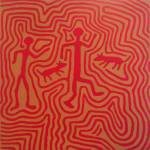 Jimmy Pike. Jamirtilangu, 2002. Synthetic polymer paint on canvas, 91 x 91 cm. Copyright the estate of the artist and Rebecca Hossack Art Gallery.