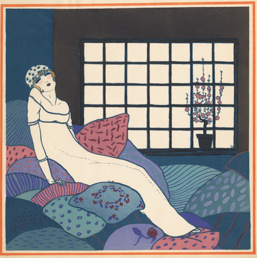 Georges Lepape (French, 1887-1971). <em>Les choses de Paul Poiret / vues par Georges Lepape</em>, 1911. Pochoir print. The Metropolitan Museum of Art, The Irene Lewisohn Costume Reference Library, Special Collections © 2007 Artists Rights Society (ARS), New York / ADAGP, Paris