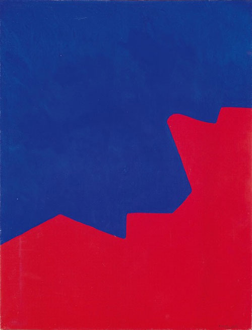 Serge Poliakoff. Composition abstraite, 1967. Oil on canvas, 45 5/8 x 35 in (116 x 89 cm). © Poliakoff Estate. Courtesy Timothy Taylor Gallery, London.