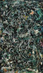 Jackson Pollock. Full Fathom Five, 1947. Oil on canvas with nails, tacks, buttons, key, coins, cigarettes, matches, etc, 50 7/8 x 30 1/8 in (129.2 x 76.5 cm). The Museum of Modern Art, New York. © 2015 Pollock-Krasner Foundation / Artists Rights Society (ARS), New York.