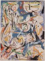 Jackson Pollock. Untitled. 1945. Pastel, gouache and ink on paper, 30 5/8 x 22 3/8 in (77.7 x 56.9 cm). The Museum of Modern Art, New York. Blanchette Hooker Rockefeller Fund, 1958 © 2015 Pollock-Krasner Foundation / Artists Rights Society (ARS), New York.