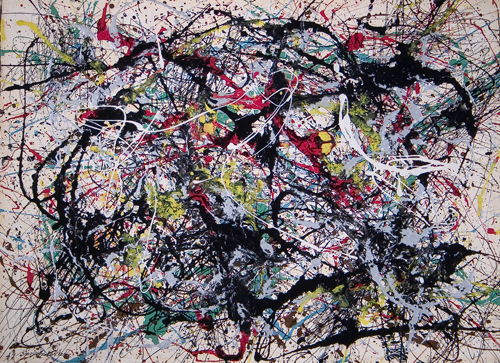 Jackson Pollock, Number 34, 1949. © The Pollock-Krasner Foundation ARS, NY and DACS, London 2015.