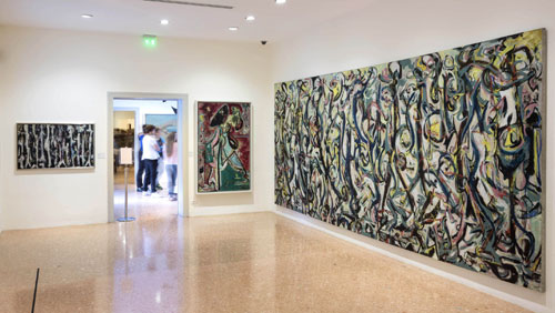 Jackson Pollock’s Mural: Energy Made Visible. Installation view, Peggy Guggenheim Collection, Venice. Photograph: Matteo De Fina.